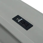 Gray Twin XL Platform Bed with LED Headboard & Drawers