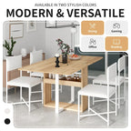 Extendable Dining Table Set for 4Modern Compact Dining Set w/Foldable Dining Table
