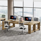 2 Person Desk, 86  Extra Long Desk, Double Computer Desk Workstation