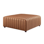 Harland Faux Leather Square Coffee Table/Ottoman