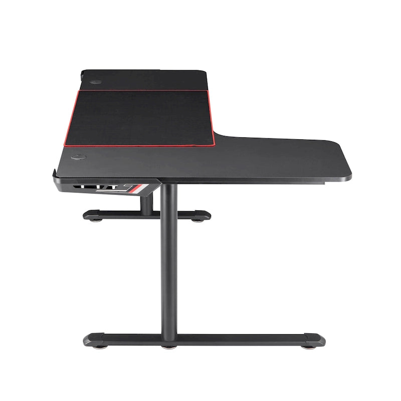 Devan Contemporary Black 65-inch Metal Computer and Gaming Desk by Furniture of America