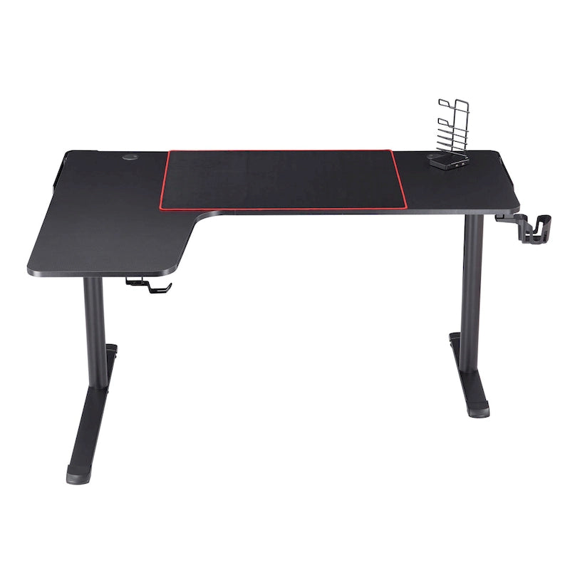 Devan Contemporary Black 65-inch Metal Computer and Gaming Desk by Furniture of America
