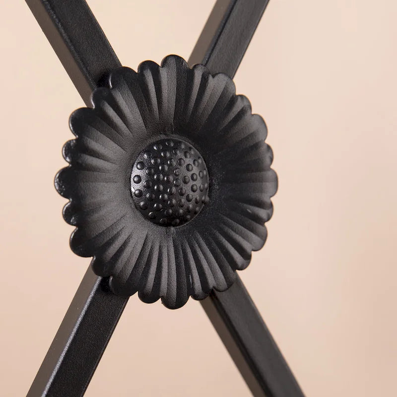 Bugleweed Black Metal Coat Rack Bench