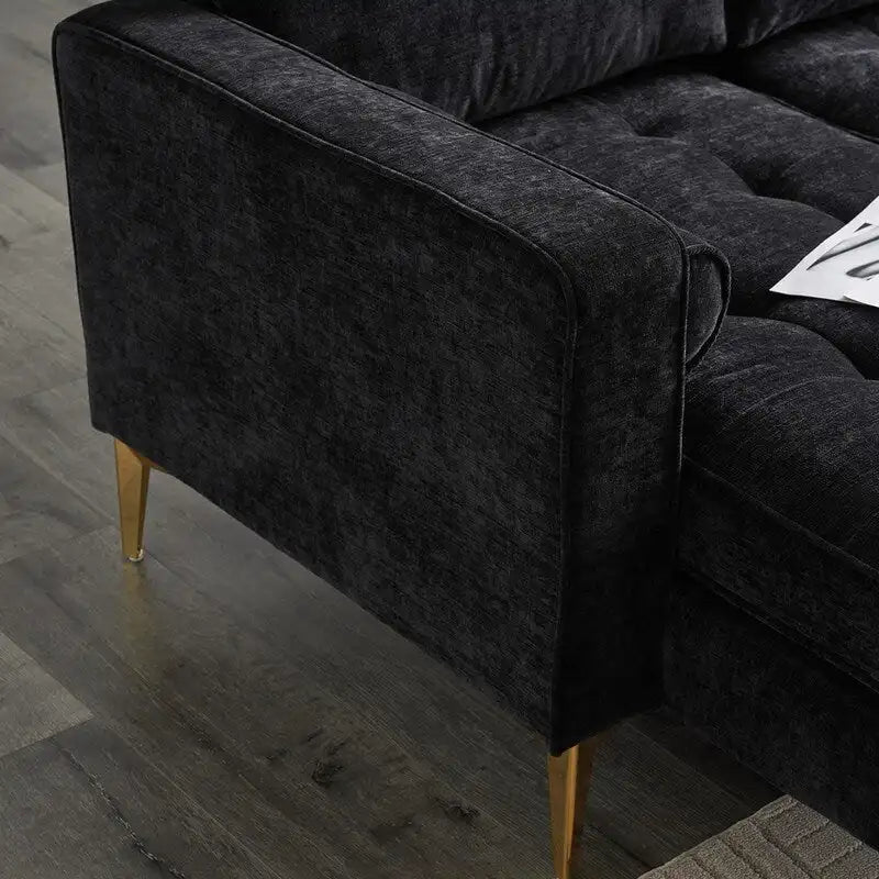 3-Seater Golden Tripod Legs Indoor Modular Sofa