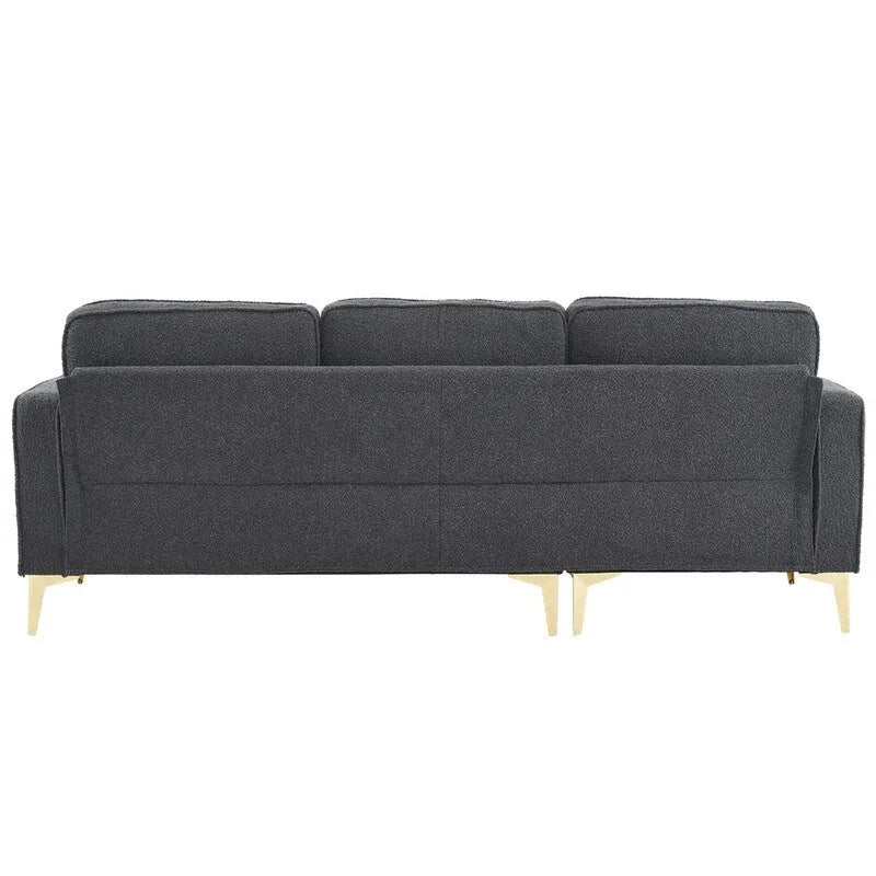 3-Seater Golden Tripod Legs Indoor Modular Sofa