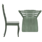 Ronda French Ladder Back Wood Dining Chairs (Set of 2)