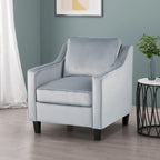 Milo Contemporary Velvet Club Chair by Christopher Knight Home - 30.75  W x 33.50  L x 33.75  H