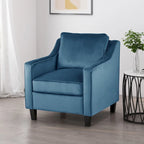 Milo Contemporary Velvet Club Chair by Christopher Knight Home - 30.75  W x 33.50  L x 33.75  H