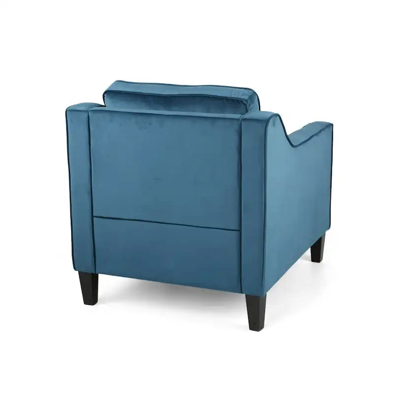 Milo Contemporary Velvet Club Chair by Christopher Knight Home - 30.75  W x 33.50  L x 33.75  H