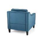 Milo Contemporary Velvet Club Chair by Christopher Knight Home - 30.75  W x 33.50  L x 33.75  H