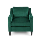 Milo Contemporary Velvet Club Chair by Christopher Knight Home - 30.75  W x 33.50  L x 33.75  H