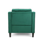 Milo Contemporary Velvet Club Chair by Christopher Knight Home - 30.75  W x 33.50  L x 33.75  H