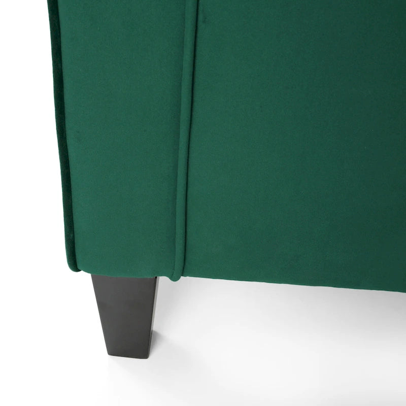 Milo Contemporary Velvet Club Chair by Christopher Knight Home - 30.75  W x 33.50  L x 33.75  H