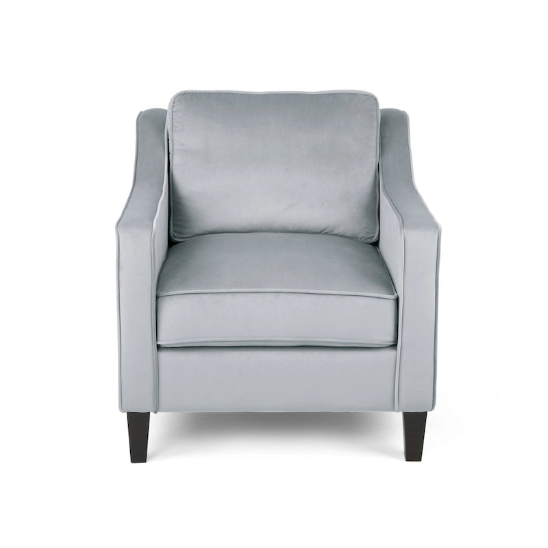 Milo Contemporary Velvet Club Chair by Christopher Knight Home - 30.75  W x 33.50  L x 33.75  H