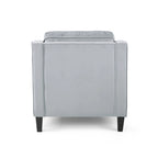 Milo Contemporary Velvet Club Chair by Christopher Knight Home - 30.75  W x 33.50  L x 33.75  H