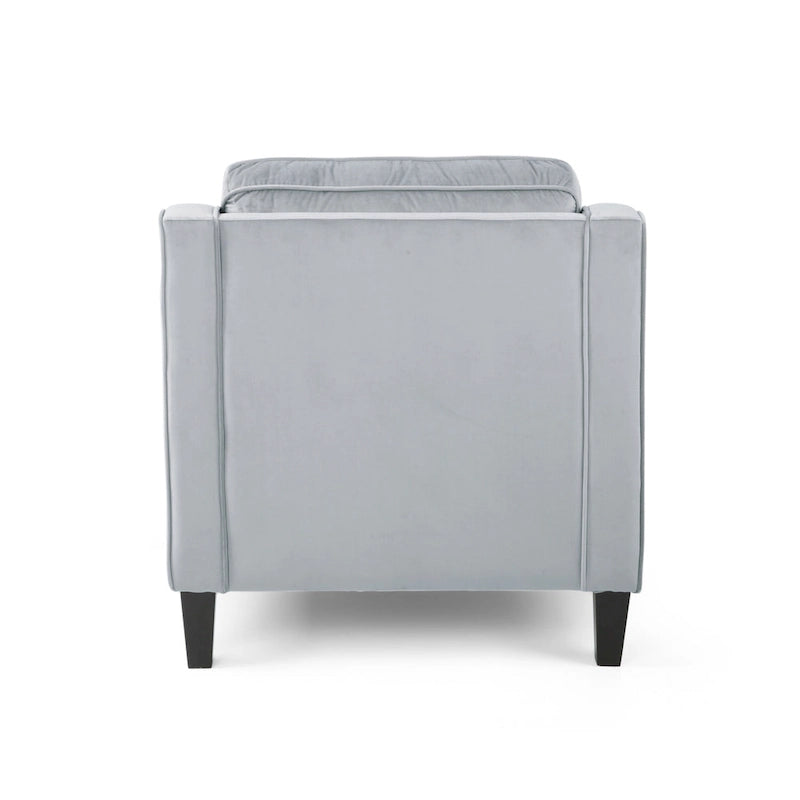 Milo Contemporary Velvet Club Chair by Christopher Knight Home - 30.75  W x 33.50  L x 33.75  H