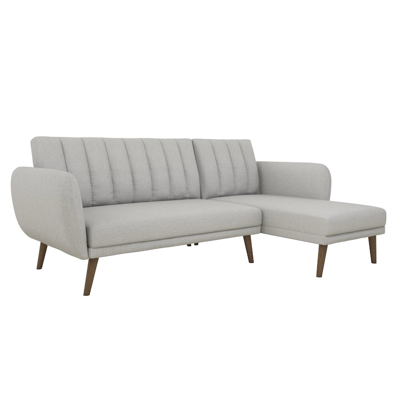 The Novogratz Brittany Sectional Futon Sofa