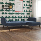 The Novogratz Brittany Sectional Futon Sofa