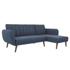 The Novogratz Brittany Sectional Futon Sofa