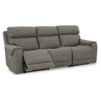 Signature Design by Ashley Starbot Gray 3-Piece Power Reclining Sofa - 101 W x 42 D x 42 H