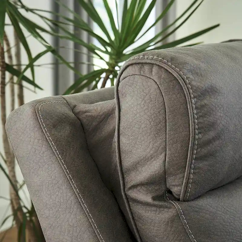 Signature Design by Ashley Starbot Gray 3-Piece Power Reclining Sofa - 101 W x 42 D x 42 H