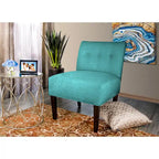 MJL Furniture Samantha Largo Button Tufted Accent Chair