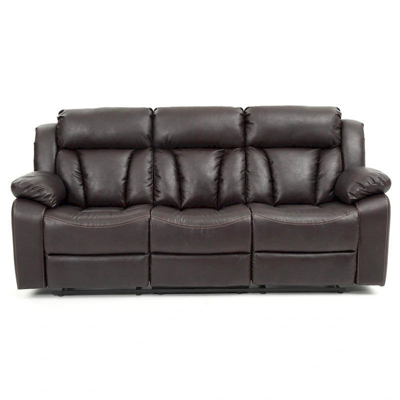 Daria Faux Leather Reclining Sofa