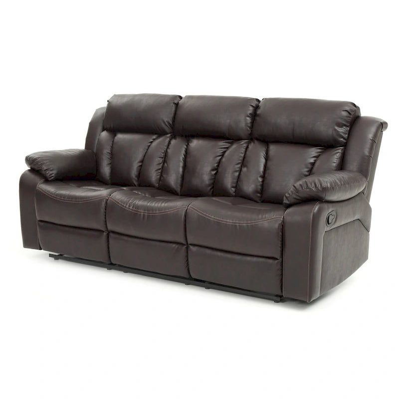 Daria Faux Leather Reclining Sofa