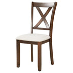 Nestfair 6-Piece Dining Table Set with 4 Fabric Chairs and Bench