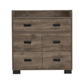 Alyn 33-inch Wide Dresser with 4 Legs, 4 Drawers, 1 Double Drawer