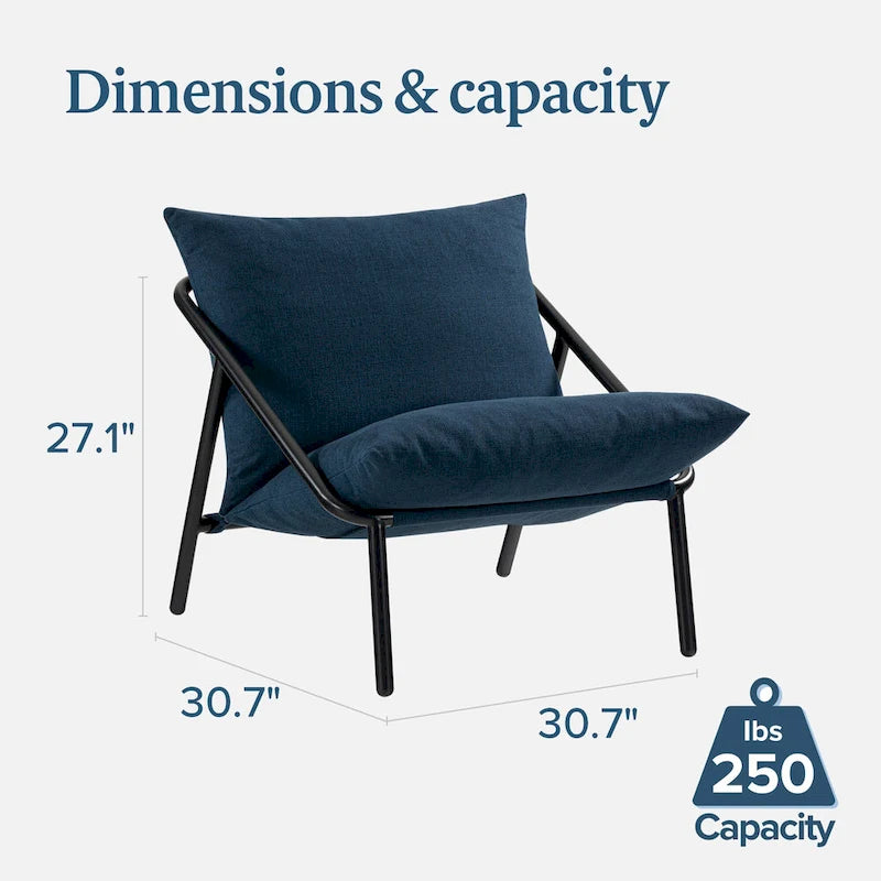 Priage by ZINUS Audrey Metal Sling Accent Chair