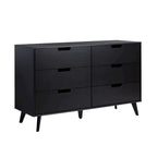 Middlebrook Designs Hans 6 Drawer Dresser with Cut Out Handles