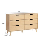 Middlebrook Designs Hans 6 Drawer Dresser with Cut Out Handles