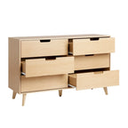 Middlebrook Designs Hans 6 Drawer Dresser with Cut Out Handles