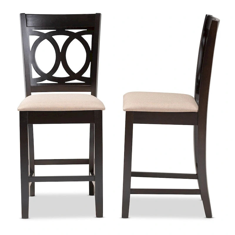 Modern and Contemporary Counter Stool 2-Piece Set