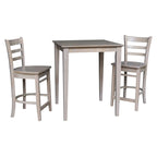 30  x 30  Counter Height Table with 2 Stools - 3 Piece Set