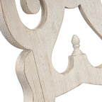 Farmhouse Reimagined Antique White with Chestnut 6 Piece Trestle Table Set