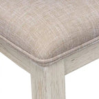 Farmhouse Reimagined Antique White with Chestnut 6 Piece Trestle Table Set