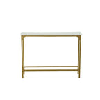 Carolina Living Slim Console Table - White/Gold