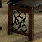 Tood Traditional Faux Leather Dining Bench by Furniture of America