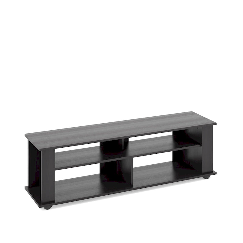 Bakersfield Black Wooden TV Stand, for TVs up to 75