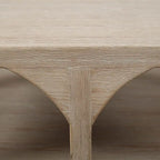 Artissance Reclaimed Wood Peking Ming Coffee Table, Large, 67 Inch Long, Weathered White Wash