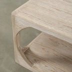 Artissance Reclaimed Wood Peking Ming Coffee Table, Large, 67 Inch Long, Weathered White Wash