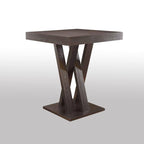 Square Counter Height Table Cappuccino