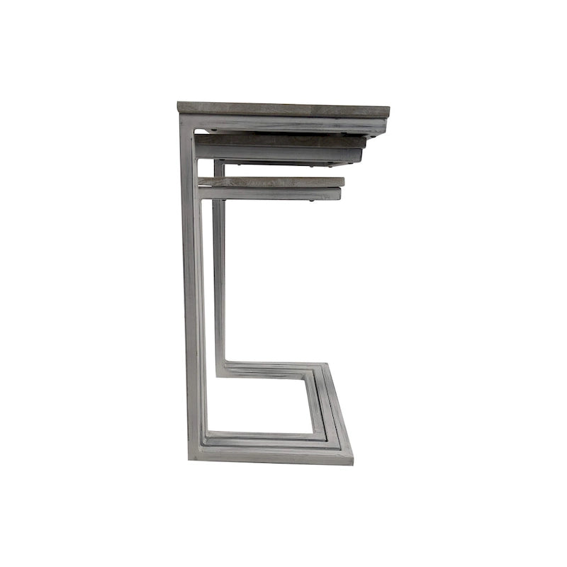 Carolina Living Addison Nesting Table Set - Whitewash