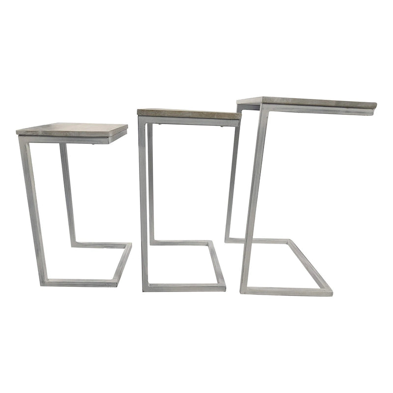 Carolina Living Addison Nesting Table Set - Whitewash