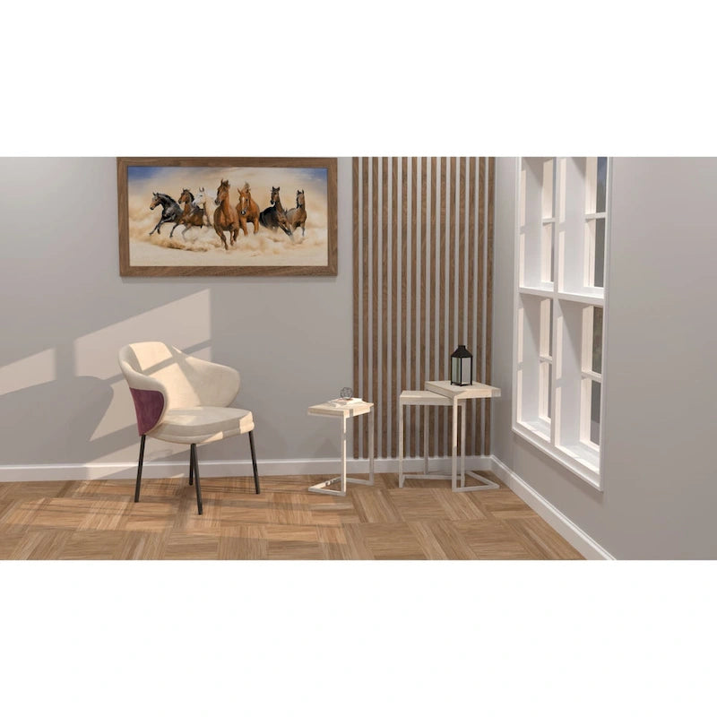 Carolina Living Addison Nesting Table Set - Whitewash