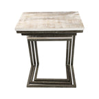 Carolina Living Addison Nesting Table Set - Whitewash
