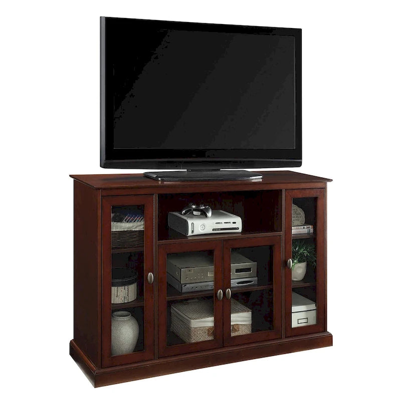 Convenience Concepts Summit Highboy 60  TV Stand with Storage Cabinets and Shelves