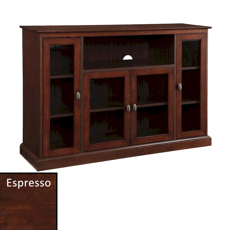 Convenience Concepts Summit Highboy 60  TV Stand with Storage Cabinets and Shelves